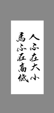 人不在大小馬不在高低