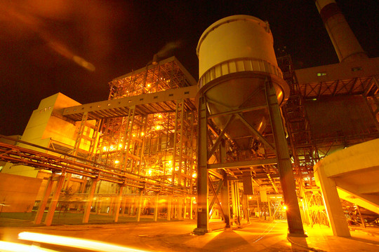 發(fā)電廠 夜景