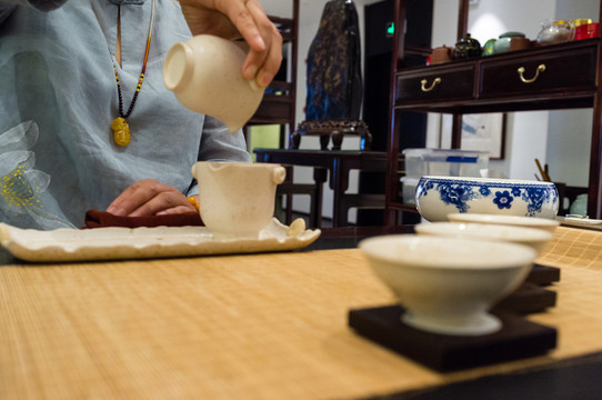現(xiàn)場(chǎng)茶藝演示