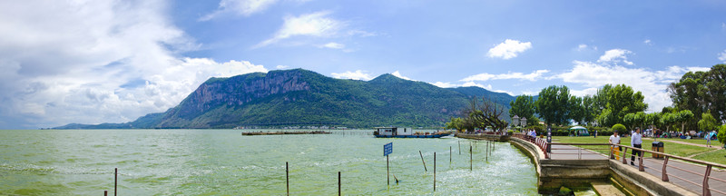 滇池西山全景圖