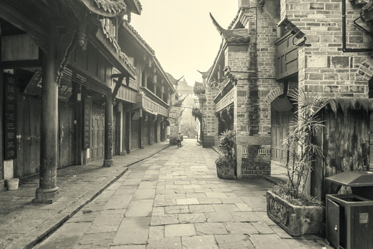 四川古鎮(zhèn)老照片
