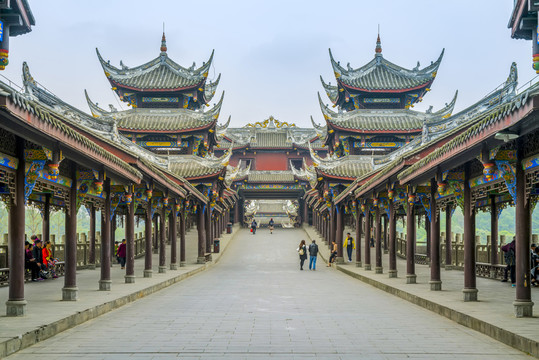 黃龍溪古鎮(zhèn)廊橋