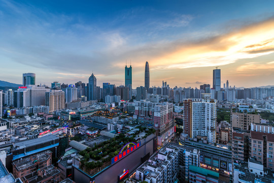 深圳羅湖區(qū)城市天際線