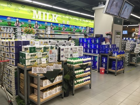 超市 牛奶 牛奶區(qū)域