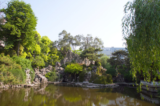 南京瞻園 北假山