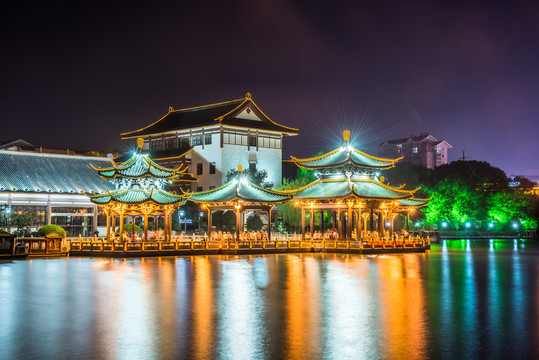 濠河夜景
