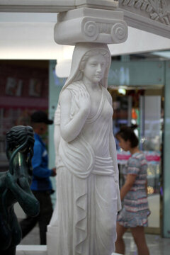 雕塑 天使 美女 漢白玉 石雕