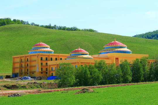 蒙古包式賓館建筑