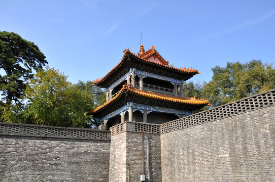 清皇陵角樓 沈陽北陵公園