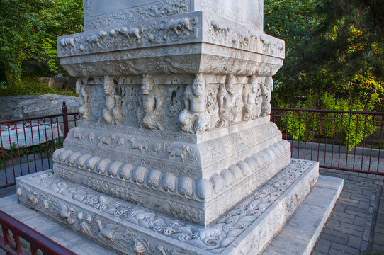 北京北海公園 萬佛樓石碑座