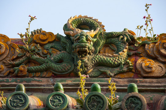 北京北海公園 九龍壁