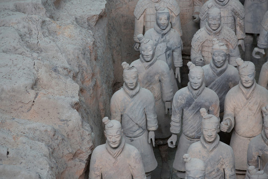 兵馬俑 雕像 陜西 考古 旅游