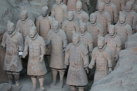 兵馬俑 雕像 陜西 考古 旅游