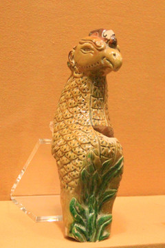 彩釉走獸 鳳