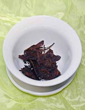 普洱茶茶葉特寫
