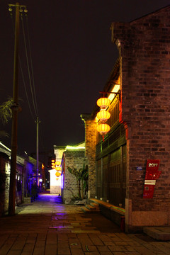 南京 十里秦淮河 夜景 建筑