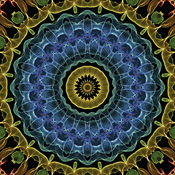 唯美花型抽象圖案背景 無分層