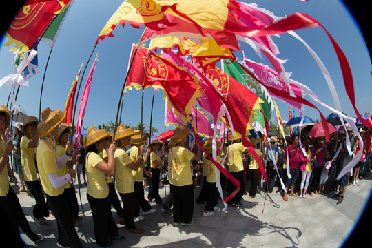 舞龍 傳統(tǒng)節(jié)日 彩旗