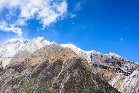 貢嘎雪山美景