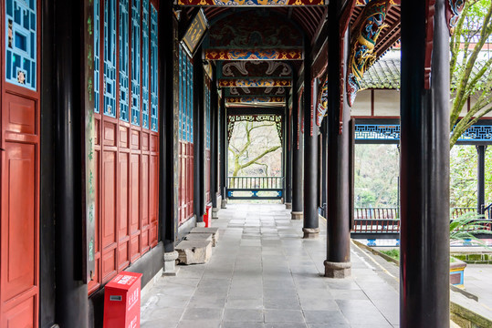 伏龍觀古建長(zhǎng)廊