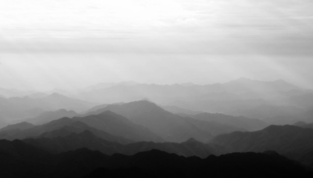 水墨黃山