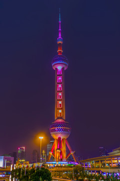 上海東方明珠夜景