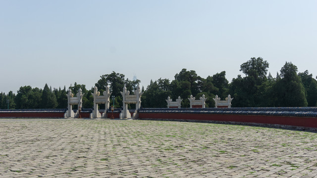天壇 中國(guó) 藍(lán)天 白云 建筑