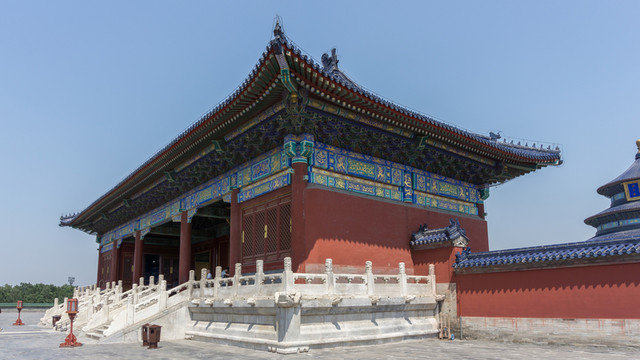 北京 天壇 中國 藍(lán)天 白云