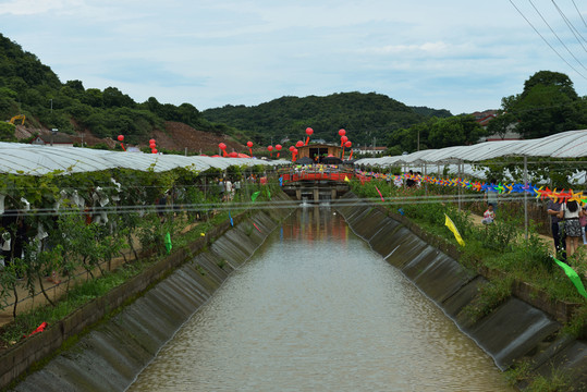 風(fēng)景 燈籠 田園 溝 風(fēng)車(chē)