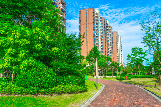 住宅小區(qū) 小區(qū)綠化 高清大圖