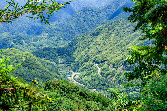 山間盤山公路