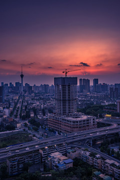 成都電視塔夜景