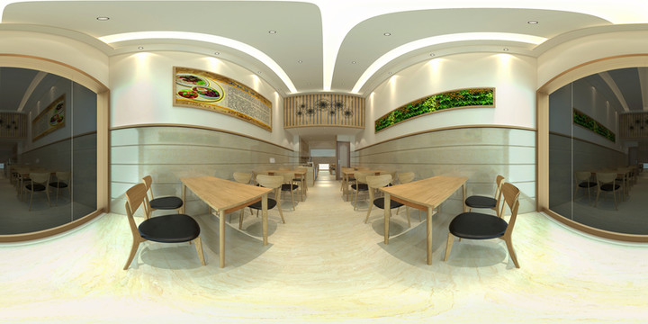 快餐店360度效果圖