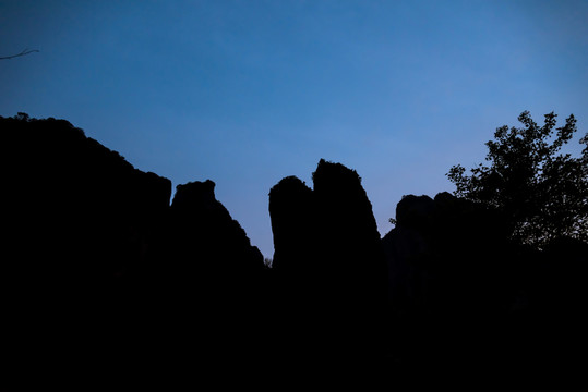 雁蕩山靈峰景區(qū)夜景