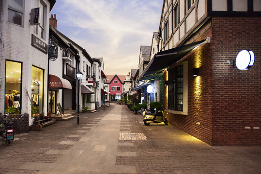 泰晤士小鎮(zhèn)的街景