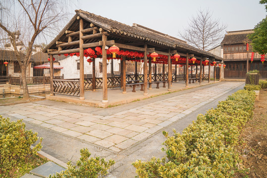 中國無錫蕩口古鎮(zhèn)風(fēng)光