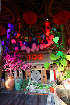 周莊 水鄉(xiāng)酒吧 夜總會 夜景