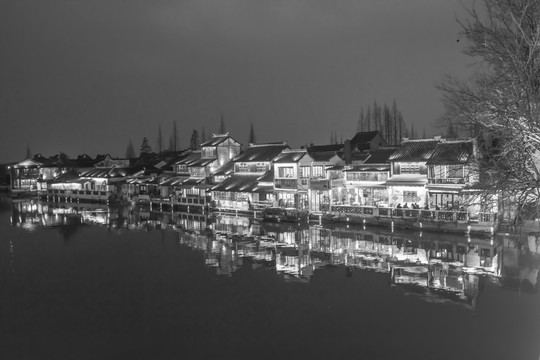 水墨古鎮(zhèn)之夜