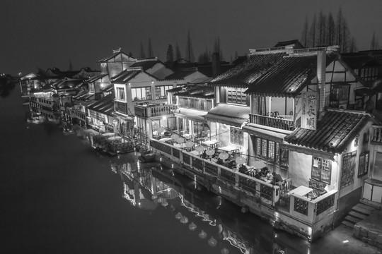 水墨古鎮(zhèn)之夜