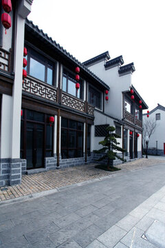 江南 南京 城市 水域 商業(yè)街