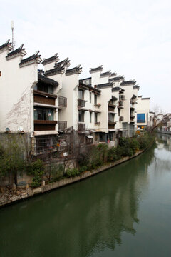江南 南京 城市 水域 商業(yè)街