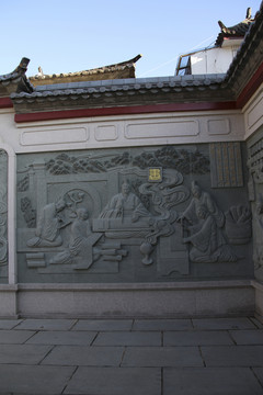 孔子圣跡圖浮雕