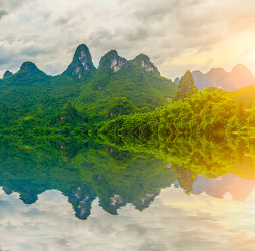 桂林山水漓江風景