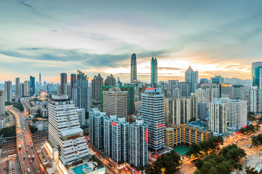 深圳 羅湖區(qū)城市風(fēng)光