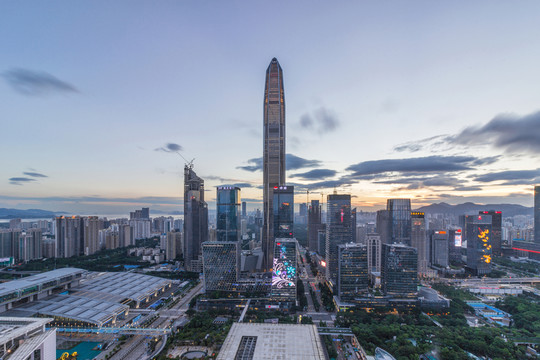 深圳福田中心區(qū)城市風(fēng)光