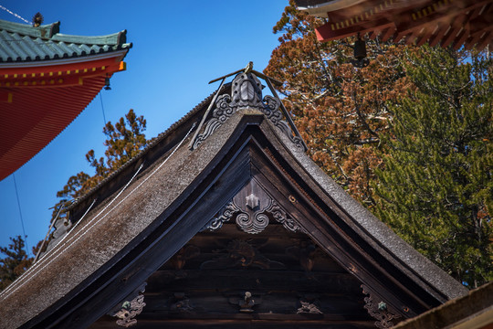 日本高野山壇上伽藍(lán)建筑屋檐