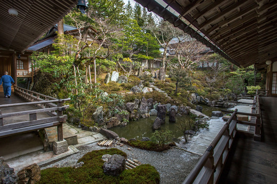 日本高野山蓮華定院宿坊庭院