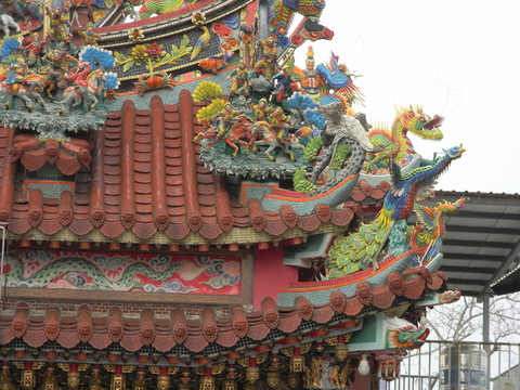 臺灣寺廟屋頂裝飾