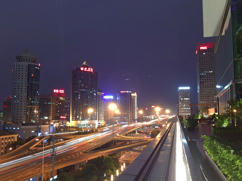 北京東三環(huán)夜景