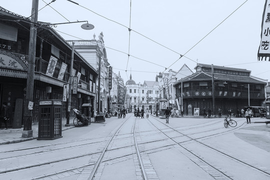 老上海街景